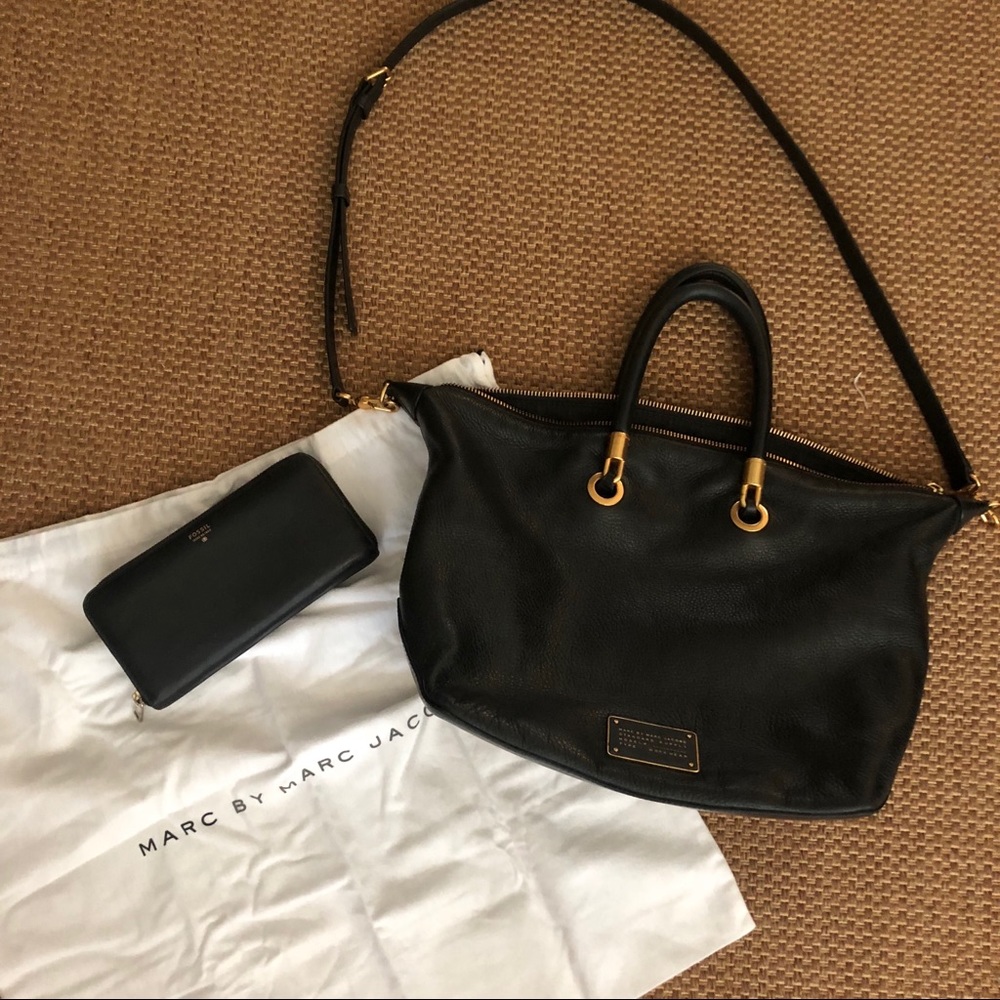 Marc Jacobs Crossbody Purse & Fossil Wallet